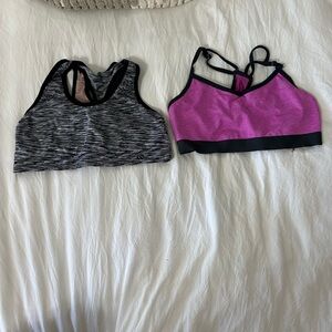 Two sports bras